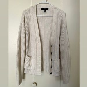 white forever 21 sweater cardigan